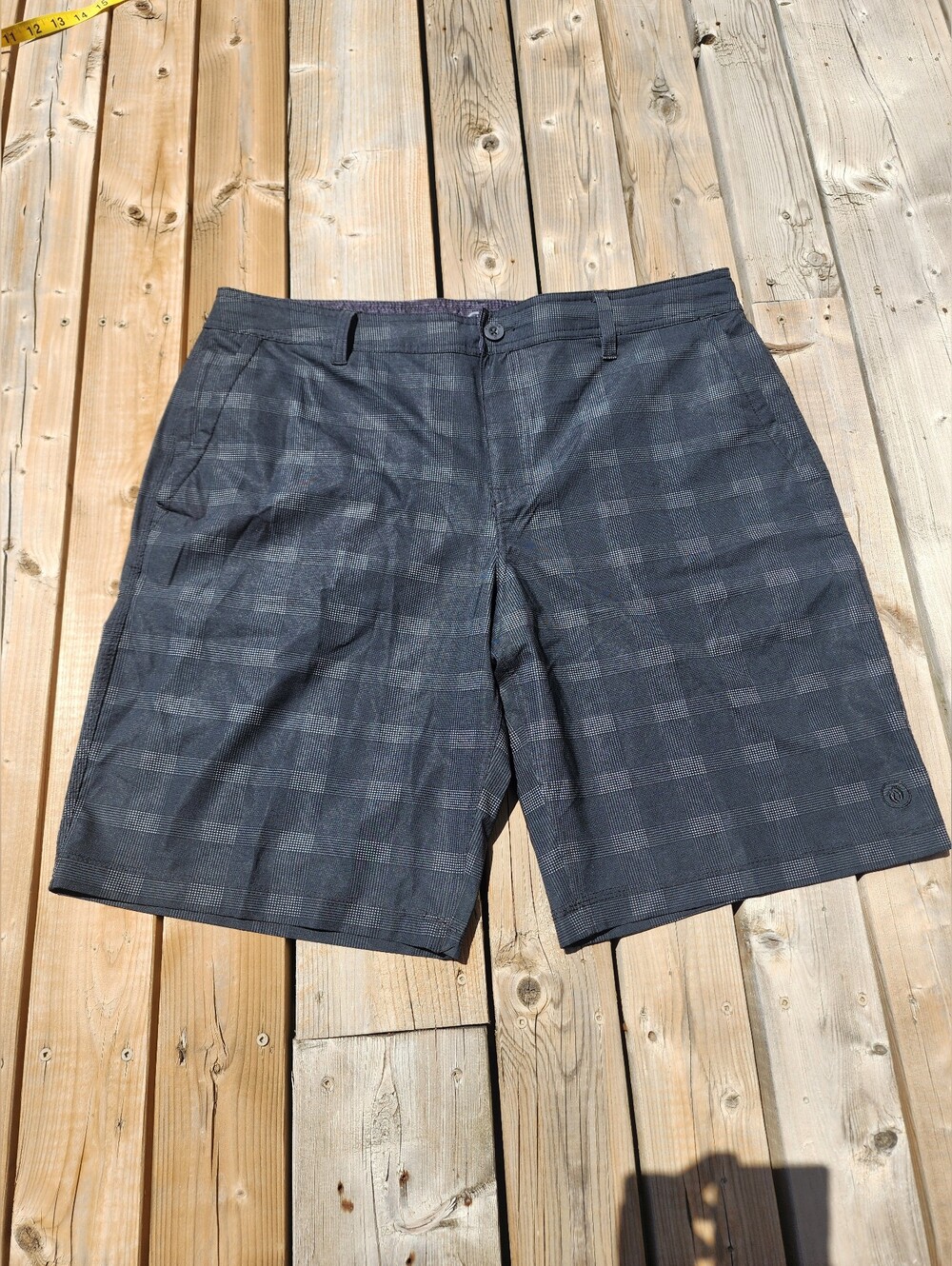 Hang Ten Shorts Men's Quick Dry Drawstring Pullon Shorts Size 36 Checkered